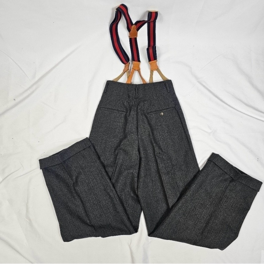 Ralph Lauren Cream Wool Garment with Suspenders